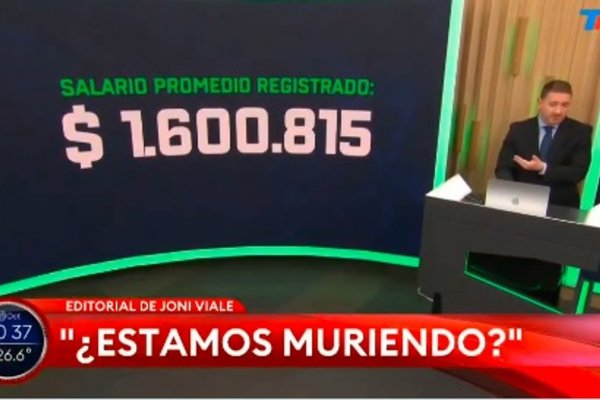 Jonatan Viale aseguró que el salario promedio es de 1.600.000 pero que a la gente no le alcanza y las redes se burlan