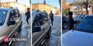 Quería lavar la camioneta, pero se confundió y terminó limpiando el vehículo de su vecino