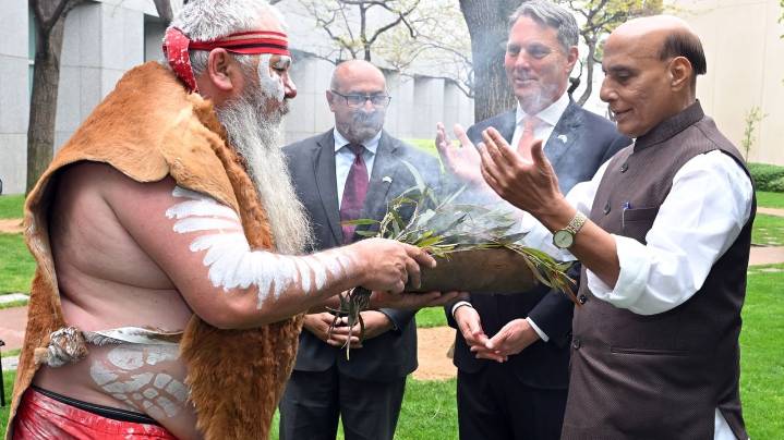 India and Australia sign a security deal that includes military talks and submarine cooperation