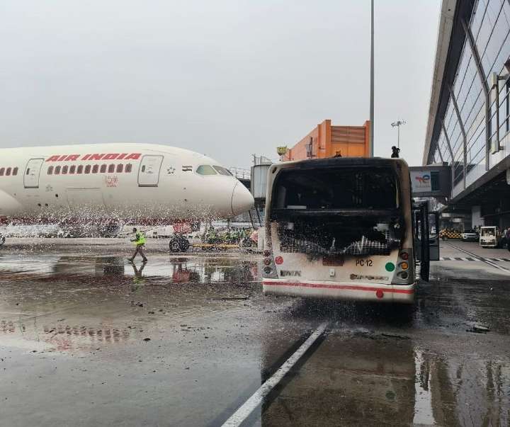 Fire Breaks Out In Air India Bus At Delhi Airport’s Terminal; No Injuries Reported