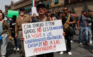 Policías de la CDMX protestan en el Zócalo; exigen protección tras agresiones del 2 de octubre