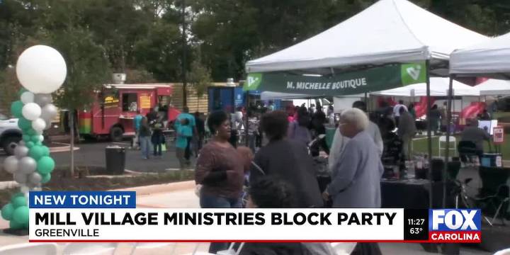 Mill Village Ministries host block party in Greenville