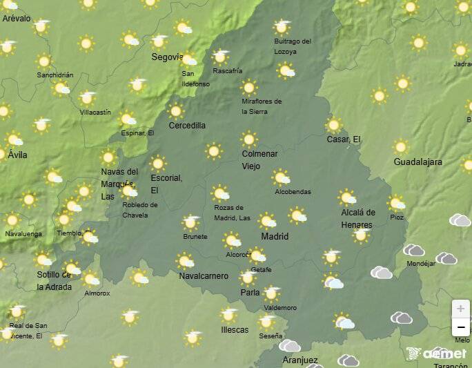 El tiempo en Madrid este viernes dejará cielos cubiertos por la tarde y máximas de 25 grados