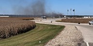 Multiple fire departments battle fire in Hennepin