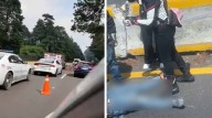 VIDEO | Muere motociclista en trágico accidente sobre la autopista México–Cuernavaca