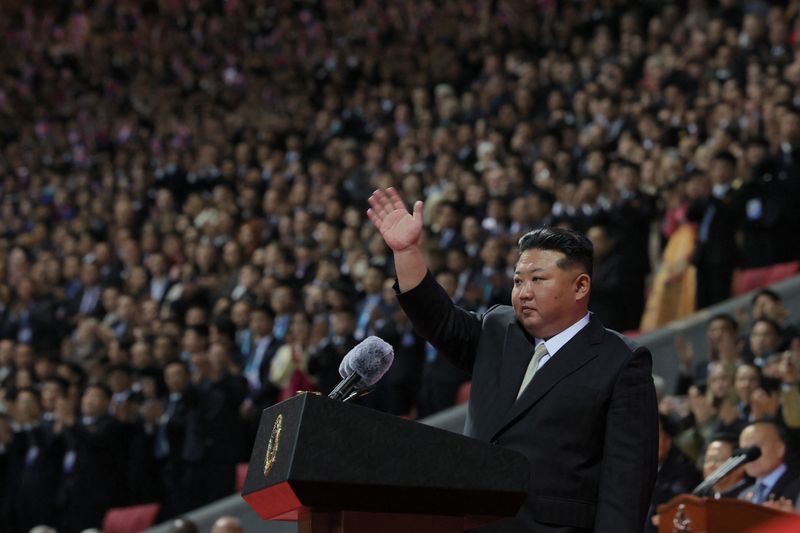 North Korea stages military parade after Kim boasts of rising global standing