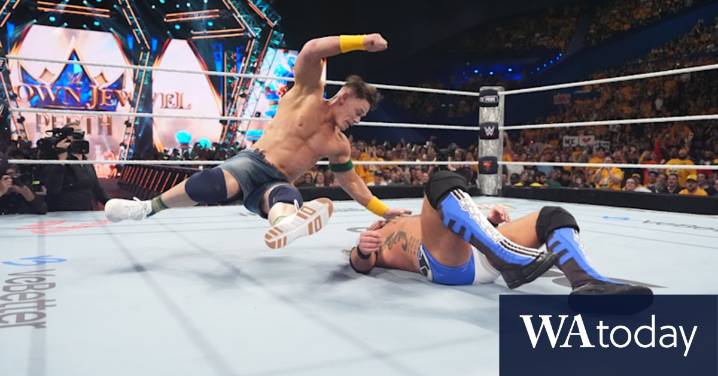 WWE Crown Jewel Perth: Premier Roger Cook scores selfie with wrestling superstar John Cena as WWE takes over WA
