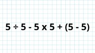 ¿Cuánto es 5 ÷ 5 - 5 x 5 + (5 - 5)? La cuenta matemática que pone a prueba a los genios