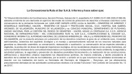 Aviso Judicial – Concesionaria Ruta al Sur