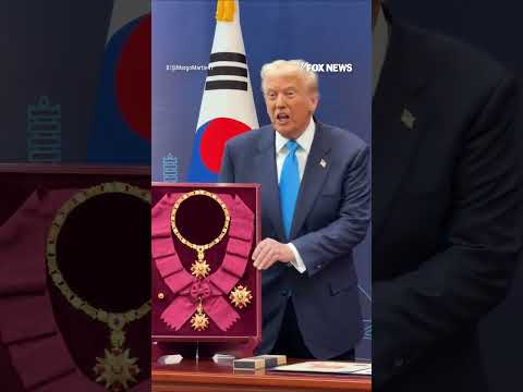 WATCH: Trump awarded South Korea's highest honor #foxnews #fox #southkorea #trump