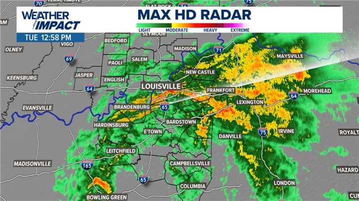 LIVE RADAR: Tracking heavy rain in Kentucky and Indiana