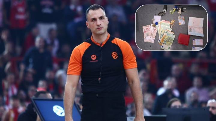 El mayor escándalo de la Euroliga: detenido un árbitro con 250.000 euros, relojes de lujo... y un llavero del Barcelona