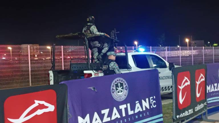 Fuerte operativo rodea El Encanto previo al duelo entre Mazatlán FC y Santos