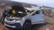 Dos personas resultaron heridas por el vuelco de un auto en la Ruta 237