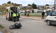 Grave motociclista accidentado en Costanera del Río Norte