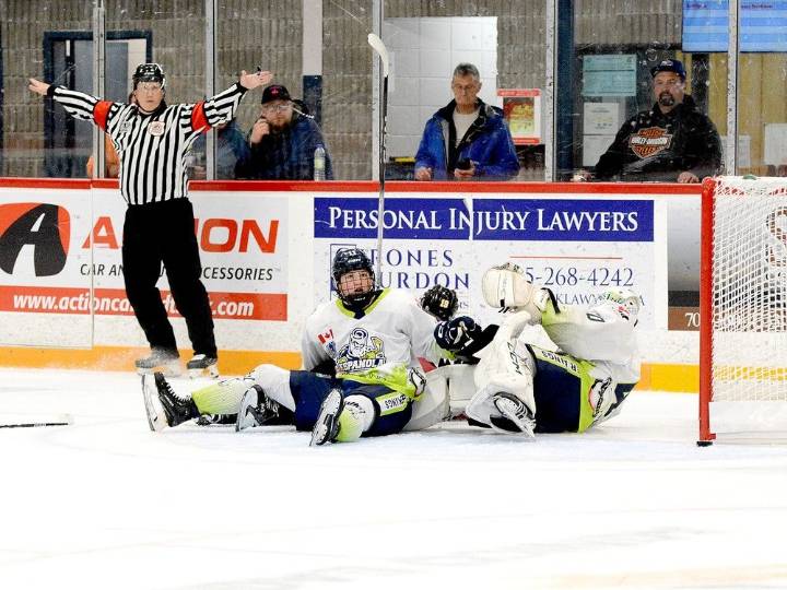 GALLERY: Timmins Rock stoned by red-hot Espanola goalie
