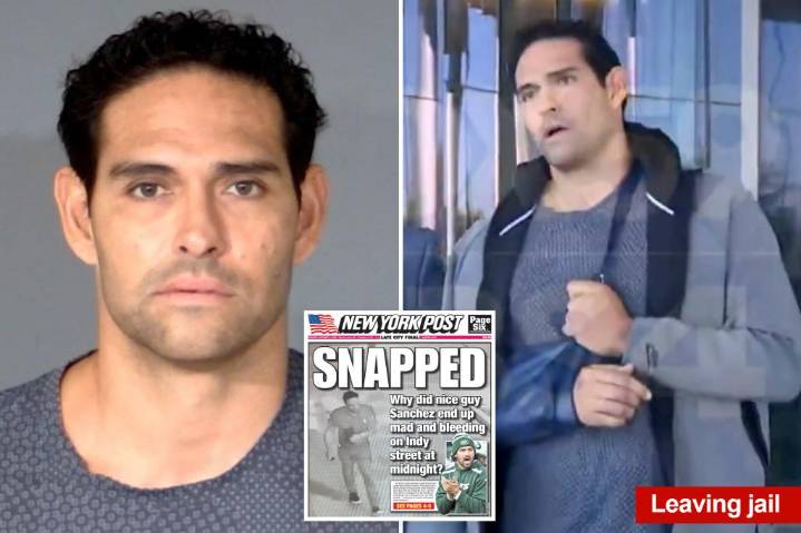 Mark Sanchez mugshot revealed as he limps out of Indianapolis hospital and into jail