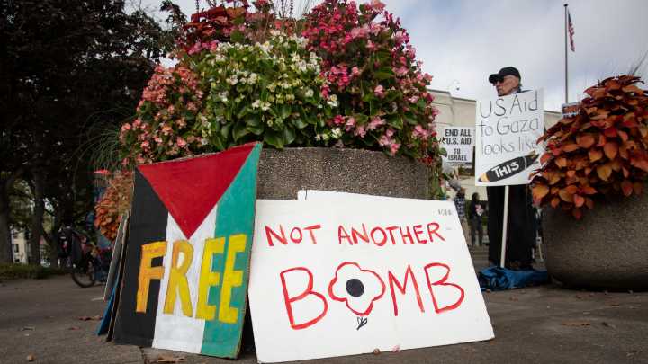 Eugene marks two years since Oct. 7, protests, vigils and screenings