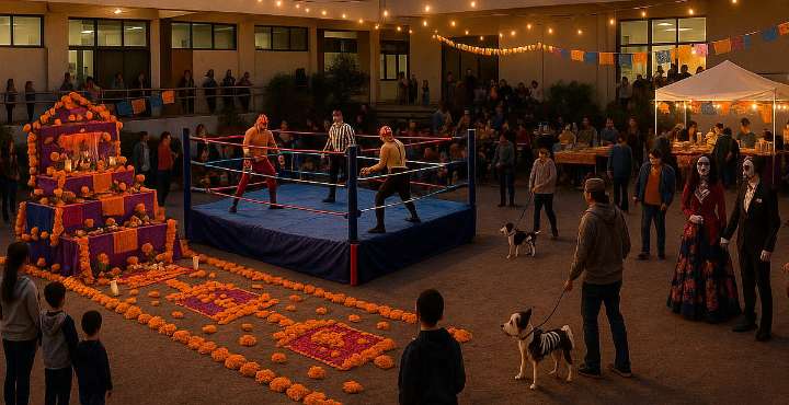 ¡Catrinas, lucha libre y antojitos! Así celebrarán el Día de Muertos en Colegio de Morelia