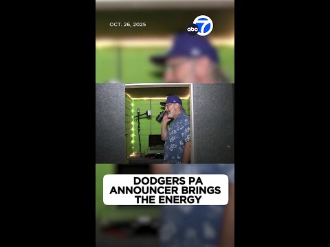 Fan-favorite PA announcer brings the energy to Dodger Stadium