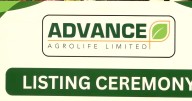 Advance Agrolife Lists At 14% Premium Over IPO Price