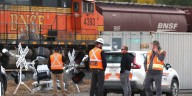 Death of BNSF Railway conductor who was hit by a passing train is under investigation