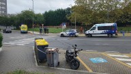 Tres motoristas heridos al caer en varias zonas de A Coruña