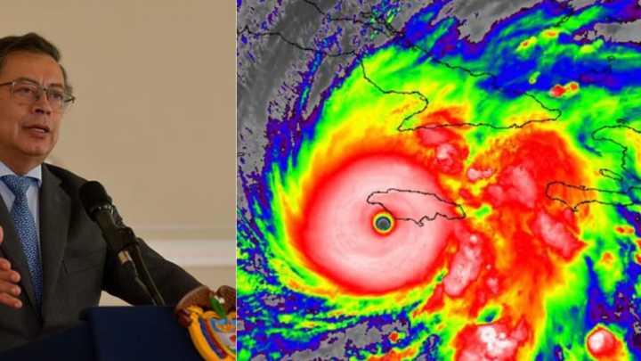 Presidente Gustavo Petro aseguró que devastador huracán Melissa que impactará Jamaica 'defiende el Caribe'