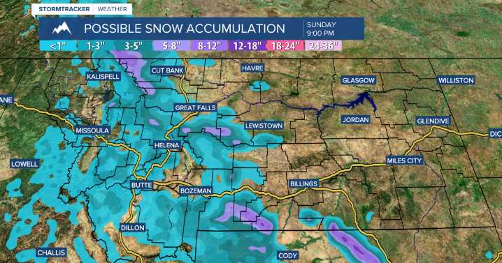 Scattered showers, mountain snow, and cooling temperatures through the weekend
