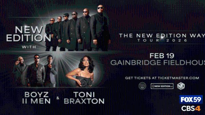 New Edition, Boyz II Men and Toni Braxton to perform in Indianapolis