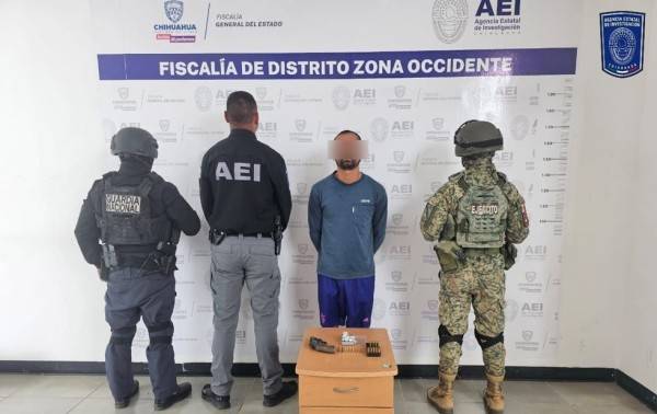 Tras cateo detienen a hombre con cҩcαína y un αrmα