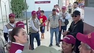 Sheinbaum arriba a La Ceiba en su tercera visita a la Sierra Norte de Puebla, tras emergencia pluvial