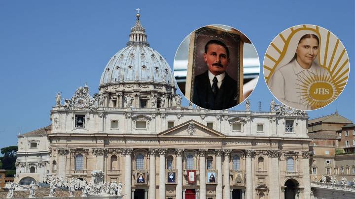 El Vaticano exhibe los retratos de los primeros santos venezolanos: así se ven los lienzos de José Gregorio Hernández y Carmen Rendiles antes de su canonización