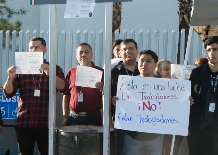 Empleados del SAT en Ciudad Juárez se suman al paro nacional por salarios justos