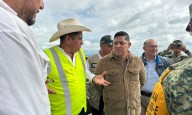 Galindo fue a la Huasteca a auxiliar en municipios afectados por la lluvia