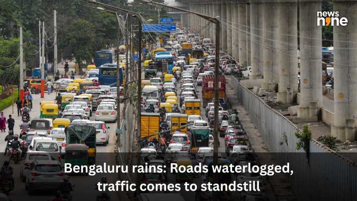 Traffic in Bengaluru’s Whitefield, HSR Layout come to standstill as roads get waterlogged after heavy rains