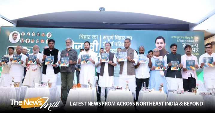 Bihar polls: Mahagathbandhan releases manifesto titled ‘Bihar Ka Tejashwi Pran,’ NDA calls it a “bunch of lies”