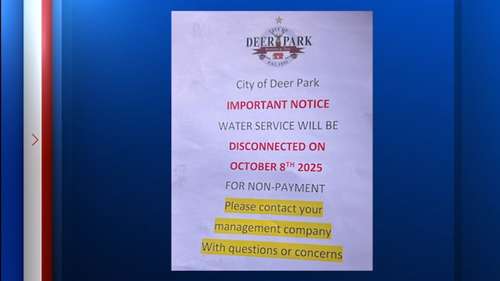 City of Deer Park told apartment residents that water will be cut off after landlord didn't pay bill