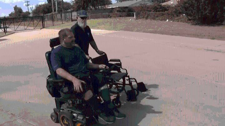 Paraplegic man who says his wheelchair was stolen gets surprised with replacement
