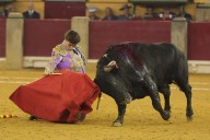 Crónica taurina | Uno de azul aún muy verde y un aragonés que llama a la puerta tímidamente