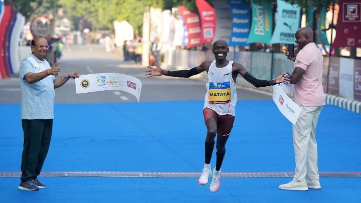Alex Matata and Lilian Kasait Rengeruk win Delhi Half Marathon 2025