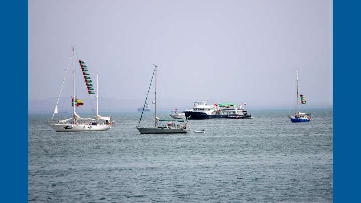 Flotilla activists approach Gaza and say they are ready for a possible Israeli interception