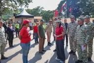 Delcy Rodríguez reconoció valentía del presidente de Colombia, Gustavo Petro
