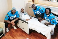 'Keep Pounding': Carolina Panthers surprise cancer patients in Charlotte