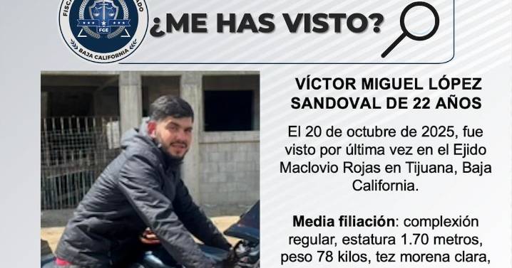Se busca a  Víctor Miguel López Sandoval de 22 años de edad
