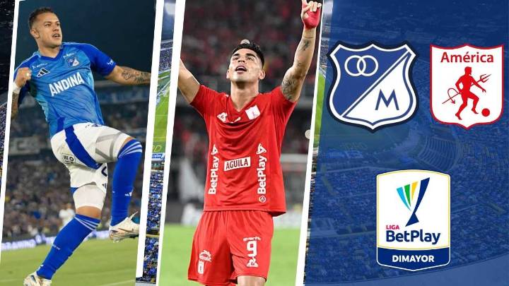 Millonarios vs América de Cali: Dónde Ver HOY EN VIVO partido crucial de Liga BetPlay