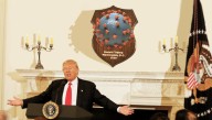 Trump Stuffs Coronavirus And Mounts It On His Wall