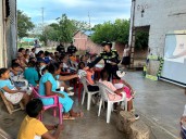 Policía promueve entornos seguros en Bolívar con “Cine Bajo las Estrellas”