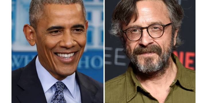 Barack Obama helps Marc Maron sign off groundbreaking podcast, grappling with 'how we move through the world we're living in, as frightening as it is'