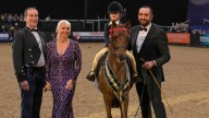 2025 supreme champion pony accolade at HOYS for tiny rider